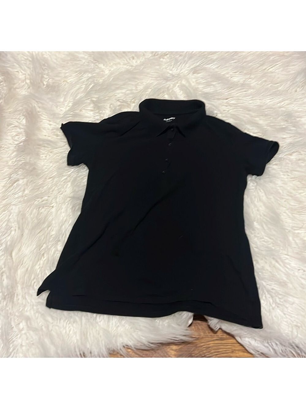 Girls black screw shirt